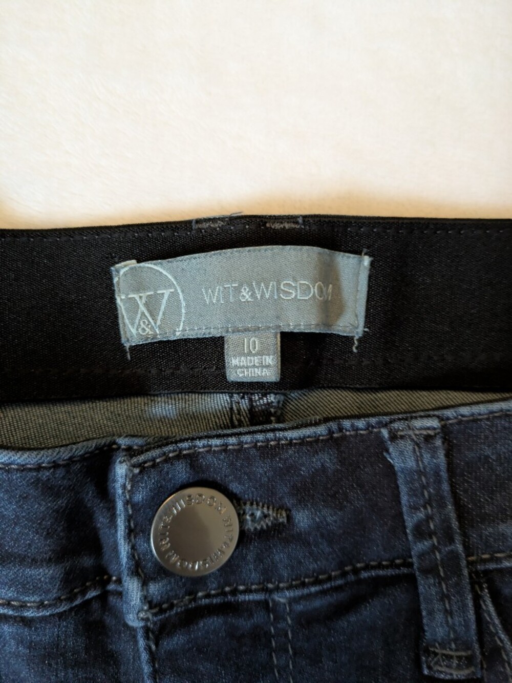 Wit & Wisdom Dark Wash Skinny Jeans - Picture 2 of 7